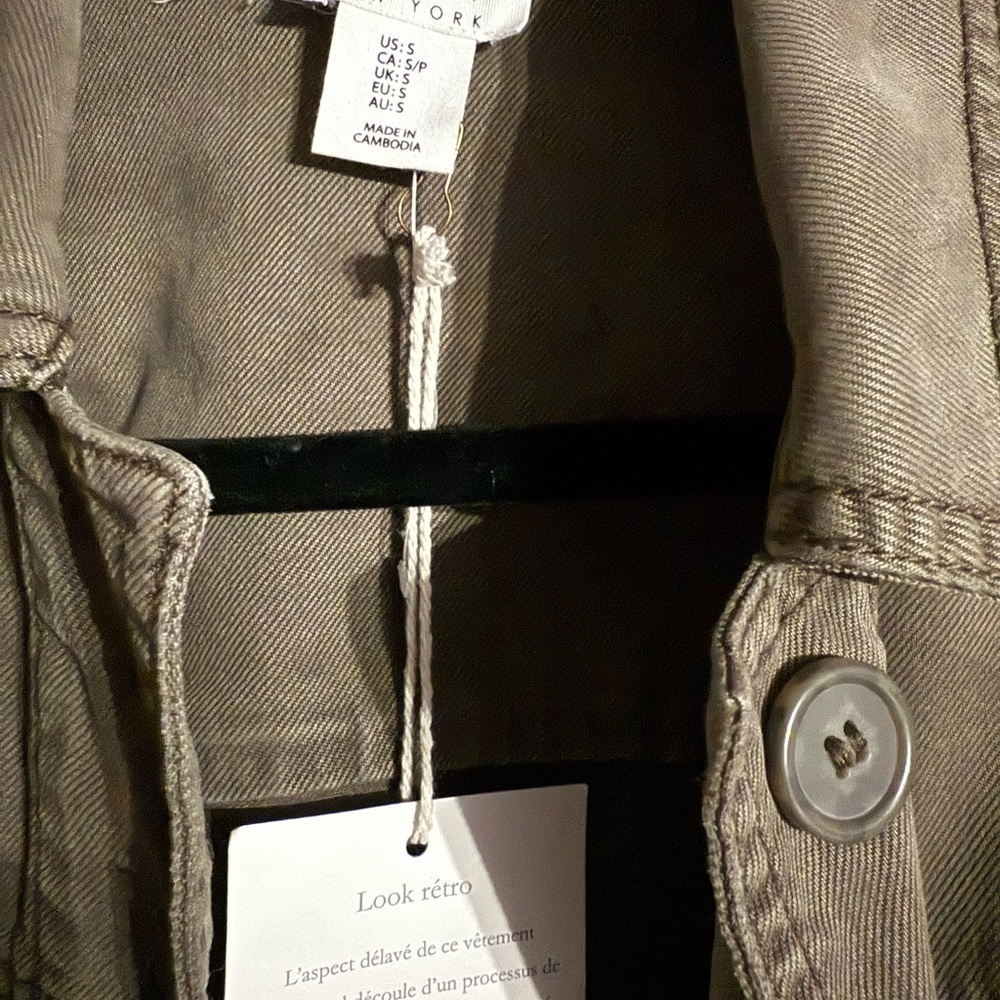 Nicole Miller Olive Military Jacket - Picture 2 of 2